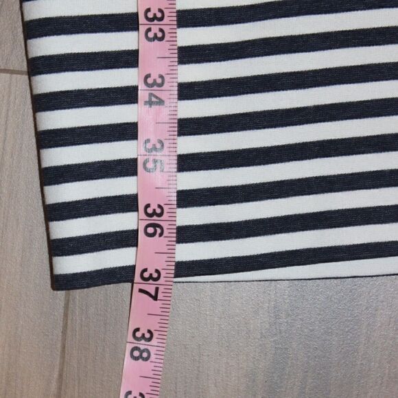 LAFAYETTE 148 Black and White Striped Midi Dress Women Size Small - Picture 13 of 13